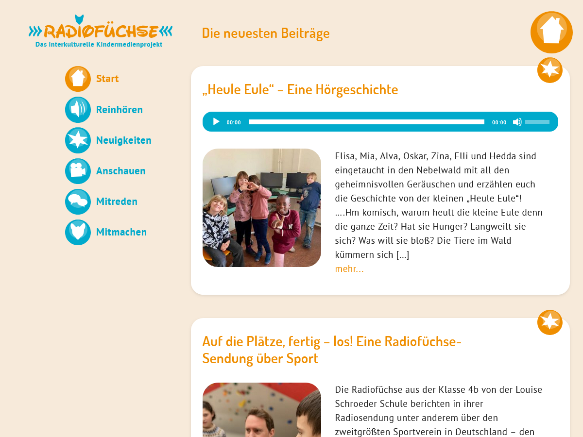 Screenshot Radiofüchse