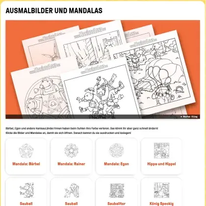 Screenshot Ausmalbilder
