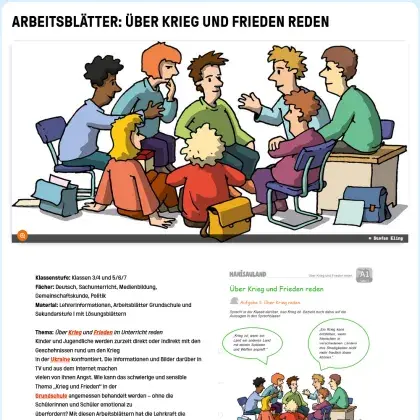 Screenshot Arbeitsblätter