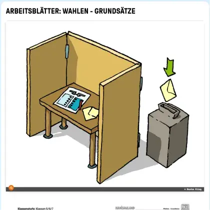 Screenshot Arbeitsblätter