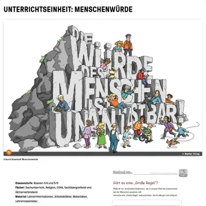 Unterrichtseinheit Menschenwürde