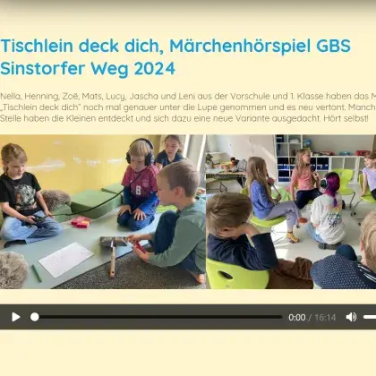 Man sieht eine Schulklasse.