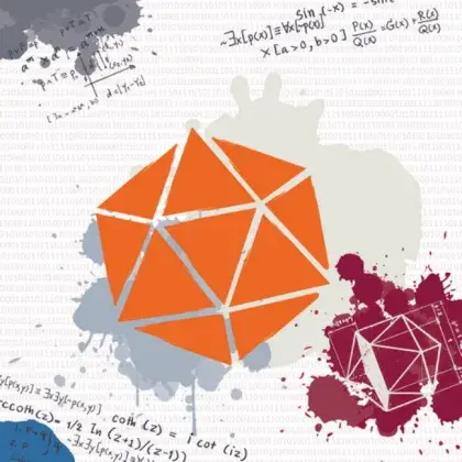 Man sieht ein gezeichnetes Bild von einem geometrischen Symbol.