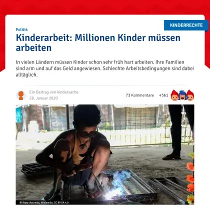 Screenshot Artikel