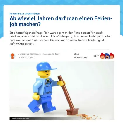 Screenshot Artikel