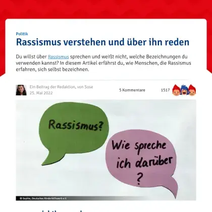 Screenshot Artikel