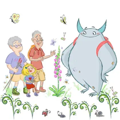 Kit Klimamonster und Menschenfamilie