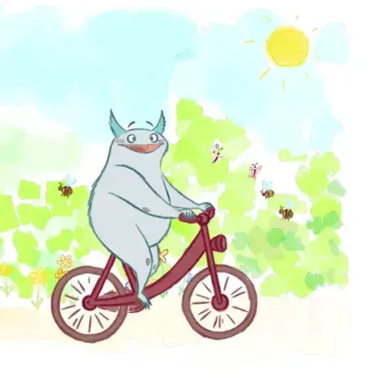 Kit Klimamonster auf Fahrrad