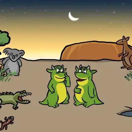 Illustration kleine Lurs Monster