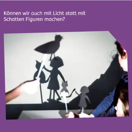 Man sieht Schattenfiguren aus Papier.