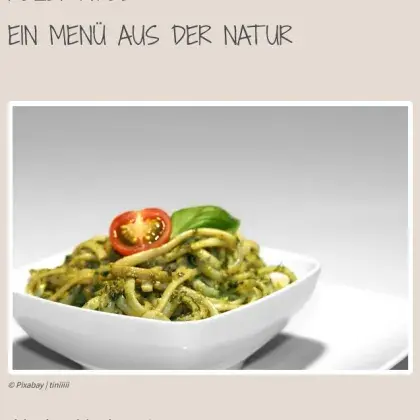 Nudeln mit Pesto