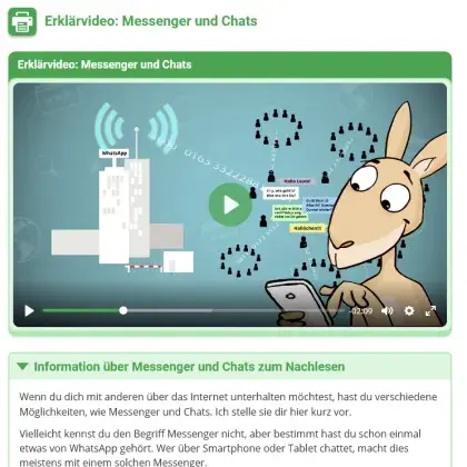 Erklärvideo: Messenger und Chats