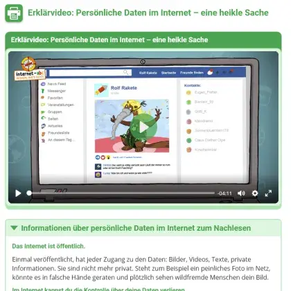 Erklärvideo: Persönliche Daten