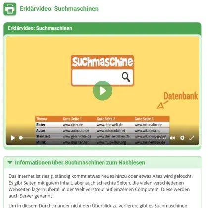 Erklärvideo: Suchmaschinen