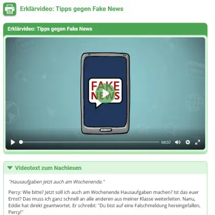 Tipps gegen Fake News