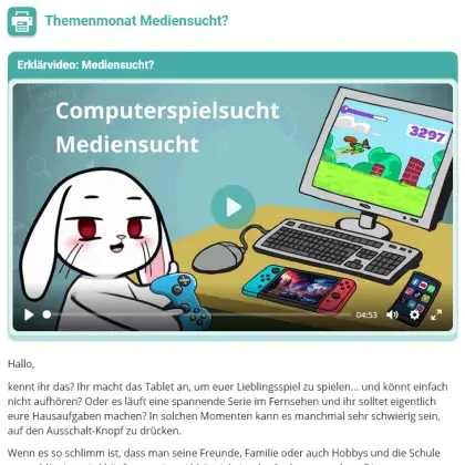 Mediensucht im Internet-ABC