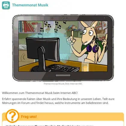 Musik im Internet-ABC