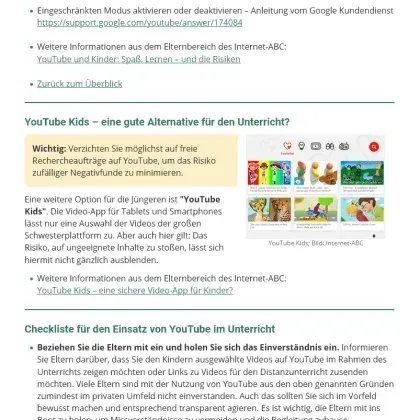 Praxishilfe: YouTube im Unterricht