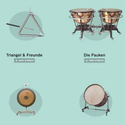 Schlagzeug Instrumente