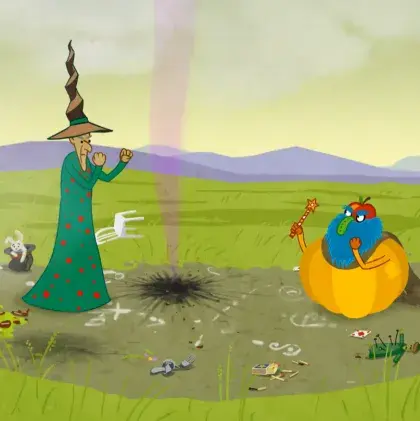 Illustration kämpfende Zauberer