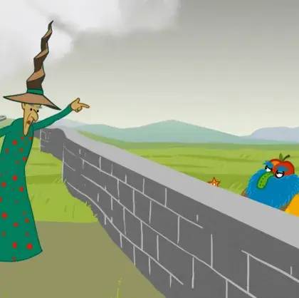 Illustration zankende Zauberer