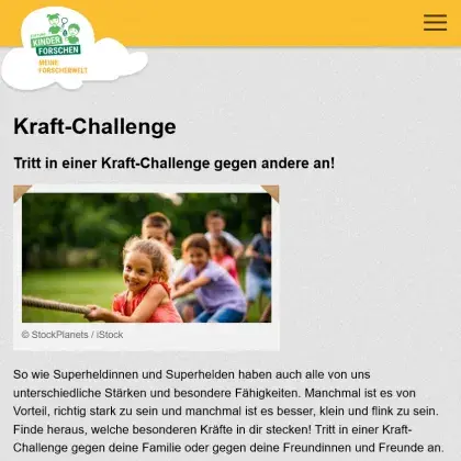 Man sieht eine Übersicht der Seite.