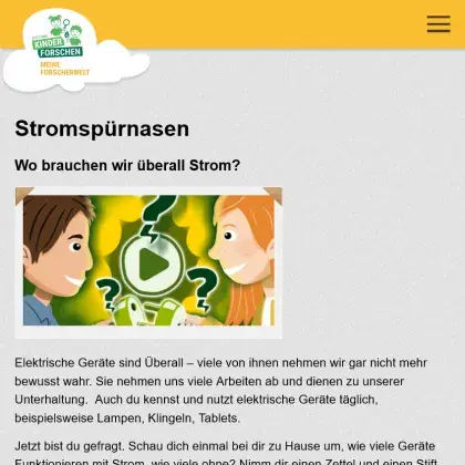 Man sieht eine Übersicht der Seite.