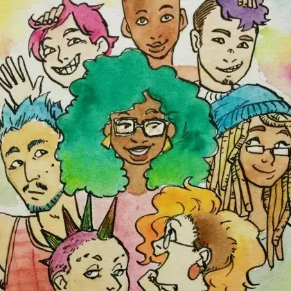 Illustration verschiedener Personen