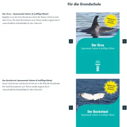 Man sieht eine Übersicht zu verschiedenen Lernangeboten.