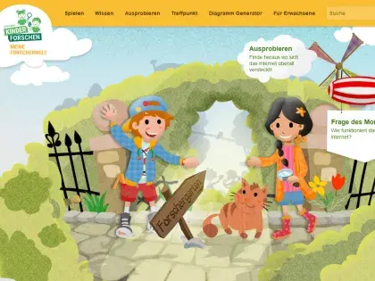 Bildschirmfoto Meine Forscherwelt