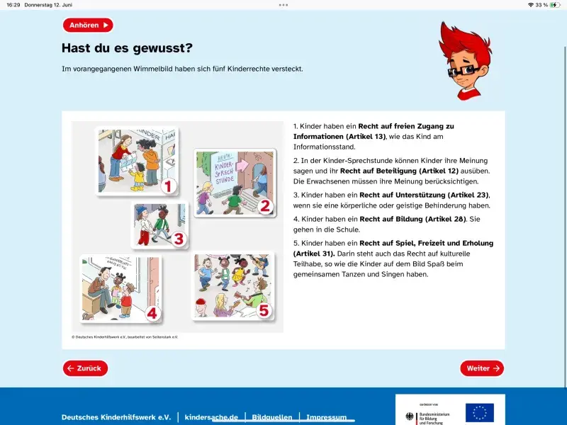 Auflösung Drag and Drop