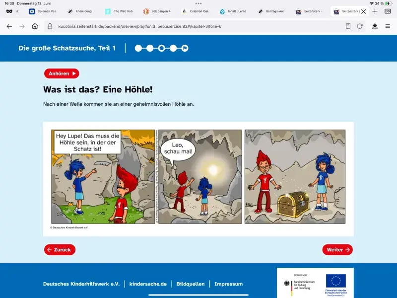 Comic mit Leo und Lupe