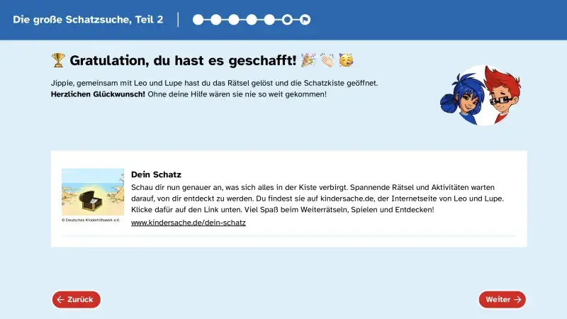 Du hast es geschafft!